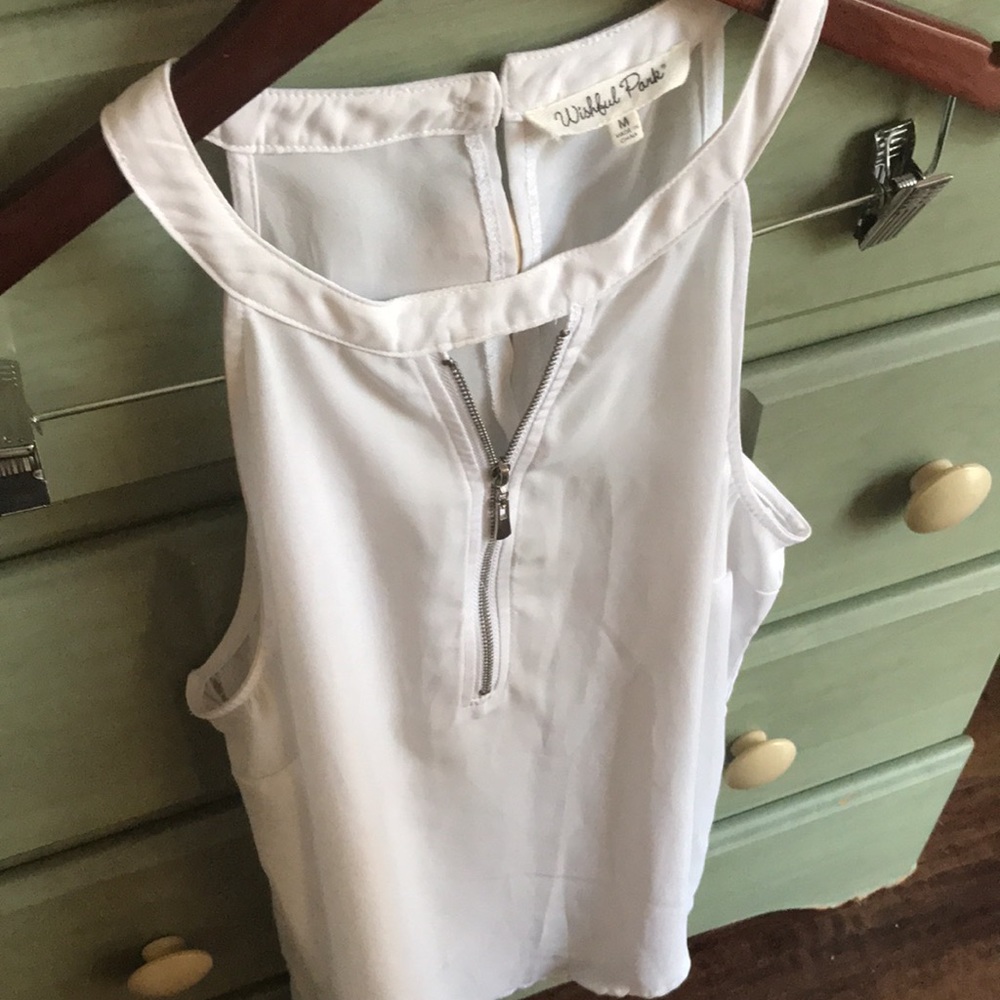 White Wishful Park Tank Women size M